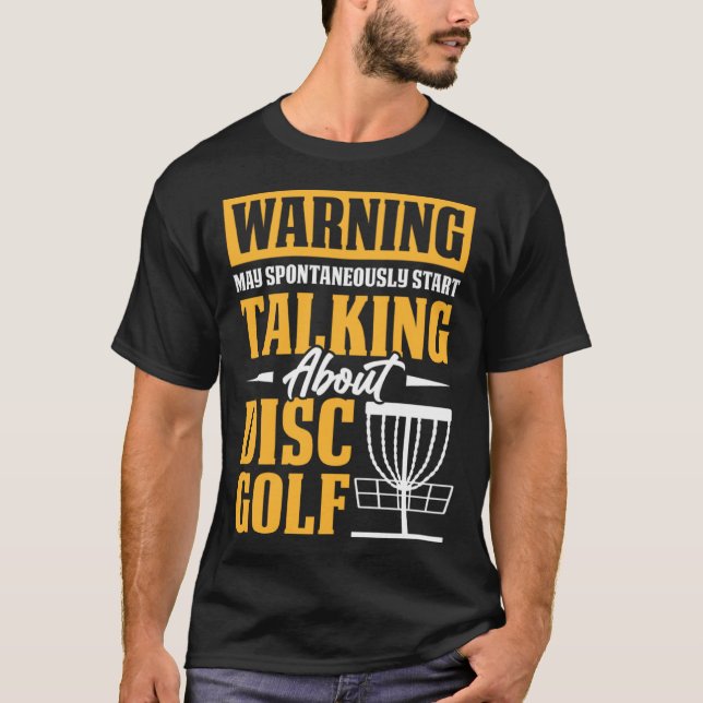 T-shirt Parler De Disque Golf Joueur Golfing Sport Golfing (Devant)