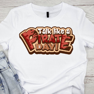 T-shirt Parler en bois de Whimsical comme un jour de pirat