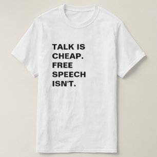 T-shirt Parler est bon marché.  La liberté d'expression 