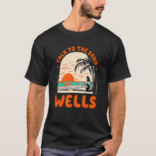 T-shirt Parlez À Sand Wells Beach Maine Ocean Summer Sa