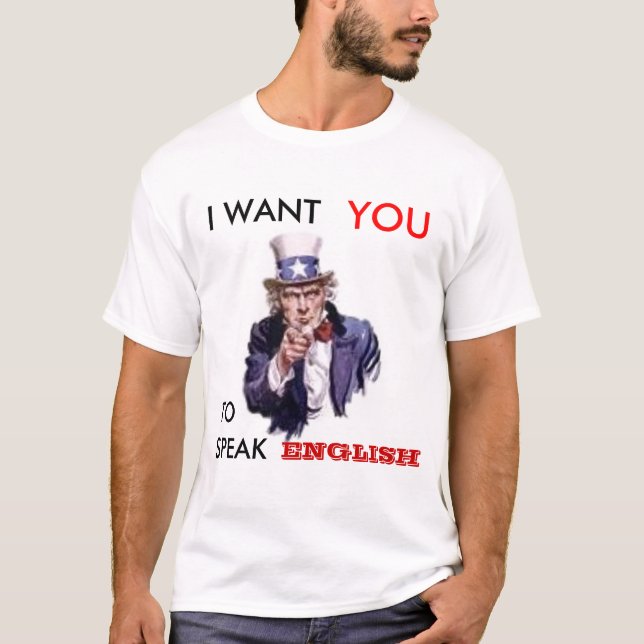 T-shirt Parlez anglais (Devant)