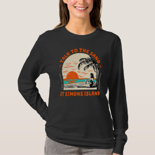 T-shirt Parlez Au Sand St Simons Island Beach Georgia Oc