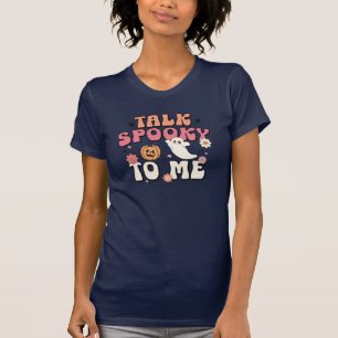 T-shirt Parlez Éffrayant À Moi, Typographie Rétro, Design