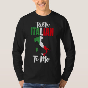 T-shirt Parlez Italien À Moi Fière Italien