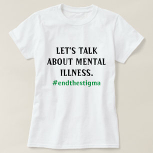 T-shirt Parlons de la pièce en t de maladie mentale