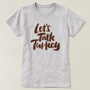 T-shirt PARLONS DE TURQUIE Dîner D'Action De Grâce Dîner D
