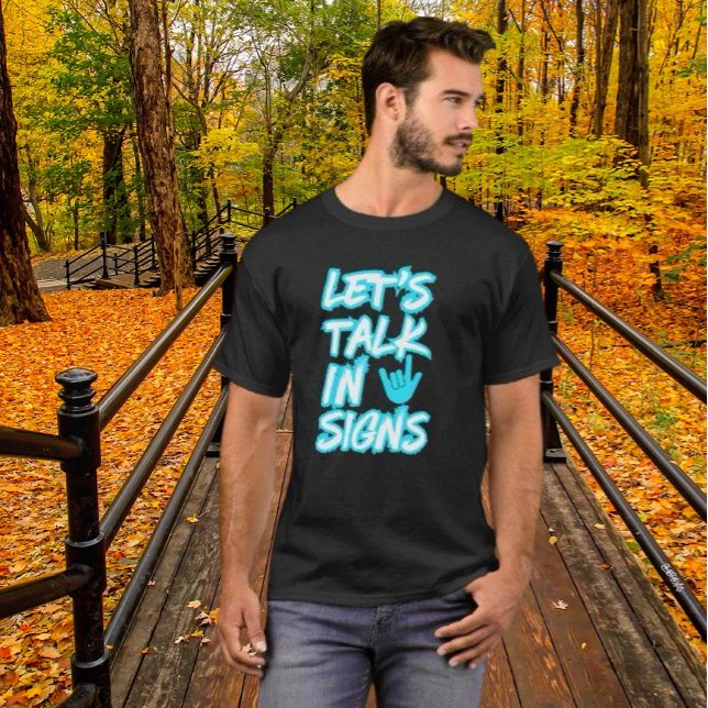 T-shirt Parlons en signes - Sensibilisation des Sourds (Créateur téléchargé)