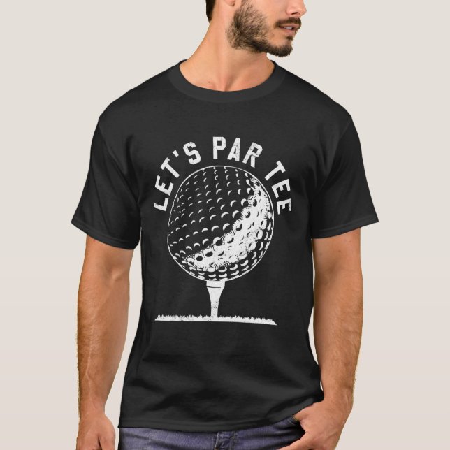 T-shirt Parlons Fête Golf Plaisanterie Funny Golf (Devant)