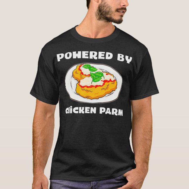 T-shirt Parmesan Italien Alimenté Par Parme De Poulet (Devant)