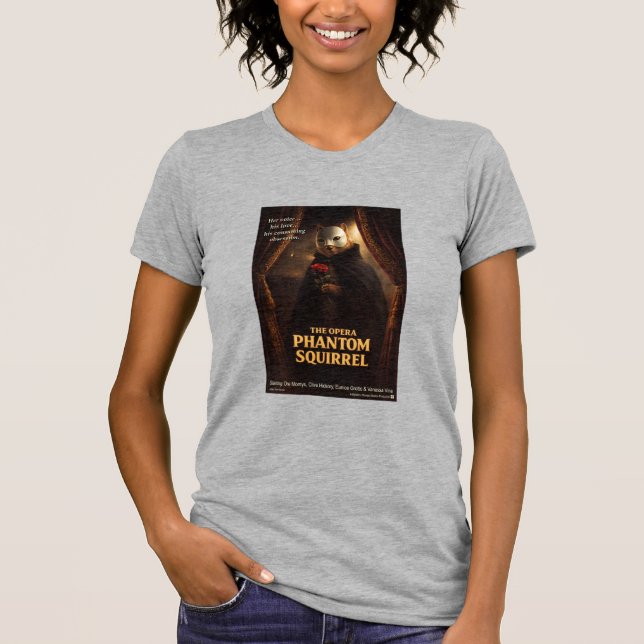 T-shirt Parodie de l'Opéra Fantôme Écureuil (Devant)