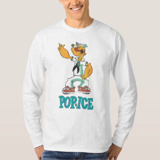 T-shirt Parodie de Popeye Vintage des années 1990