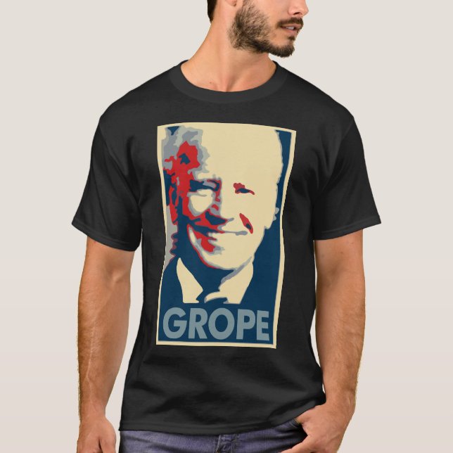 T-shirt Parodie politique d'affiche de Joe Biden (Devant)