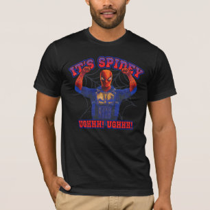 T-shirt Parodie Vintage Red Spider Hero Brand New Day
