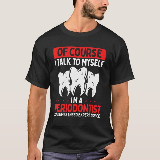 T-shirt Parodontiste Recommandé Mouthwash Periodontist De (Devant)