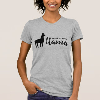 T-shirt Parole À Votre Chemise Llama T