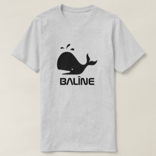 T-shirt Parole kurde baleine, balîne, gris