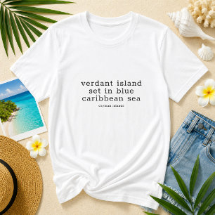 T-shirt Paroles de la chanson nationale des îles Caïmans