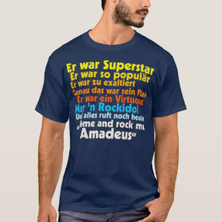 T-shirt Paroles de Rock Me Amadeus Falco