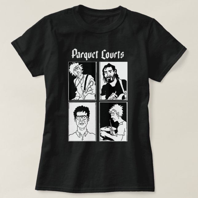 T-shirt Parquet Courts Original Band Graphisme (Design devant)
