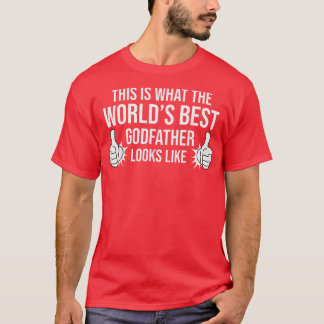 T-shirt Parrain De Godchild Godfathers Mondes Meilleur Die