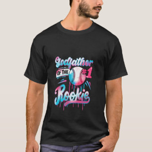 T-shirt Parrain de la famille Baseball Drip de la 1ère ann