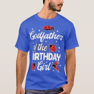 T-shirt Parrain De La Fille D'Anniversaire Ladybug Anniver