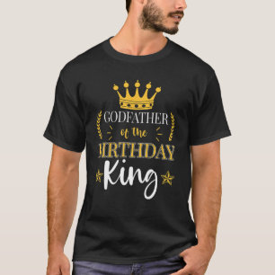 T-shirt Parrain de l'Anniversaire King Theme Party Anniver