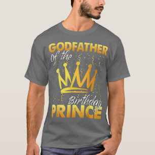 T-shirt Parrain du Prince d'anniversaire Garçon Fils Anniv