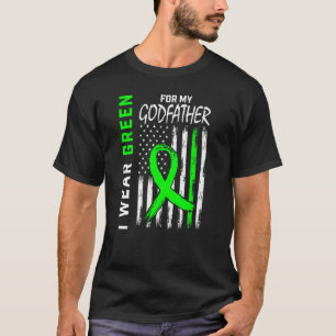 T-shirt Parrain Vert Maladie du rein Cérébrale Palsie Awar