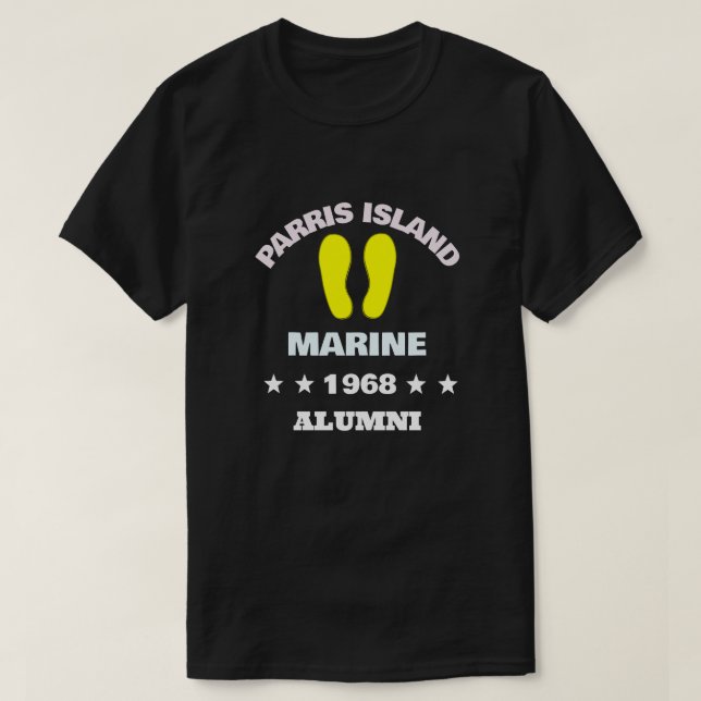 T-SHIRT PARRIS ISLAND ALUMNI 68 (Design devant)