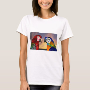 T-SHIRT PARROS HYPER /ARA ROUGE ET BLEU