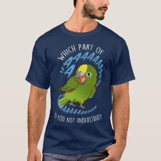 T-shirt Parrot Aaaa Amazon couronné de jaune