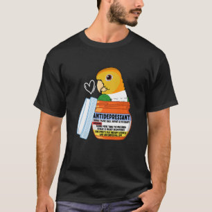 T-shirt Parrot Antidépresseur Ier Caïque à ventre blanc