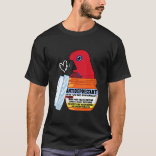 T-shirt Parrot Antidépresseur Ier Eclectus Féminin