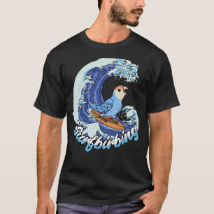 T-shirt Parrot de surf I Peach face Blue Lovebird