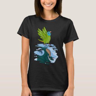 T-shirt Parrot & Dragon Reflection I Blue crowned Conure
