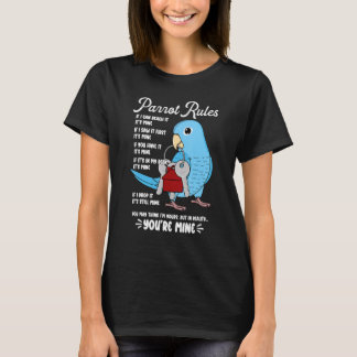 T-shirt Parrot House Rules C'est le mien I Blue Parrotlet
