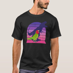 T-shirt Parrot I Tyrannosaurus Rex I hurle Rouge masqué