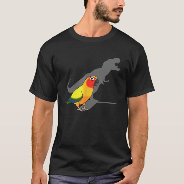 T-shirt Parrot mignon, Mèmes d'oiseaux, Drôle T-Rex Sun (Devant)