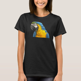 T-shirt Parrot Oiseau De Perroquet Bleu Et Jaune Macaw