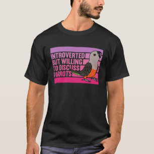 T-shirt Parrots introduit mais perroquets rouge ventre