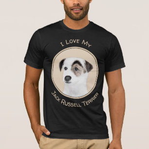 T-shirt Parson Jack Russell Terrier Peinture - Chien Art
