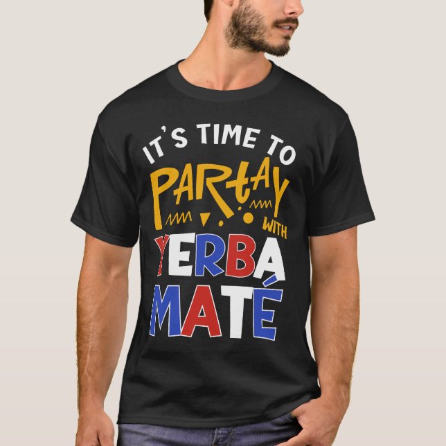 T-SHIRT PARTAGE AMUSANT AVEC YERBA MATE (Devant)