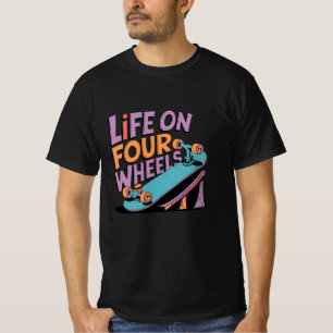 T-shirt Partagé en style avec des conceptions de patinage
