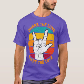 T-shirt Partagez l'amour