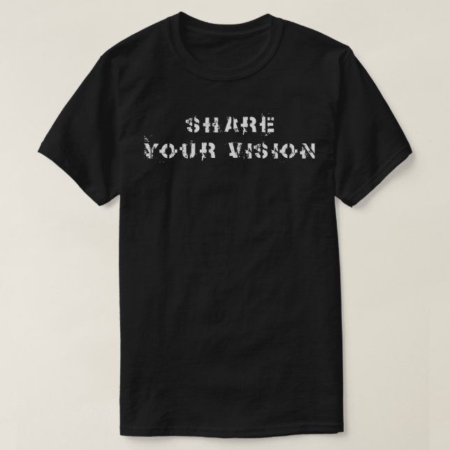 T-shirt Partagez votre vision 1 (Design devant)