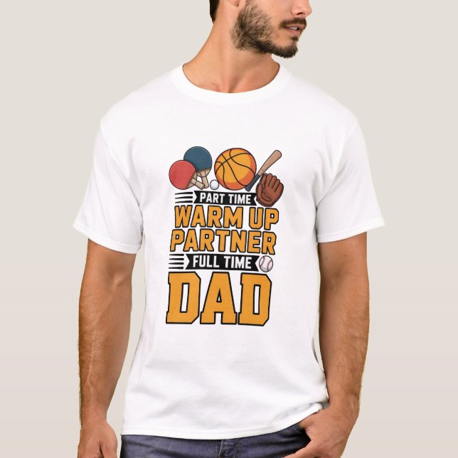 T-shirt Partenaire de réchauffement à temps partiel Papa à (Devant)