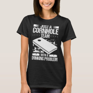 T-shirt Partenaire du joueur Cornhole Couteau de bière Boi