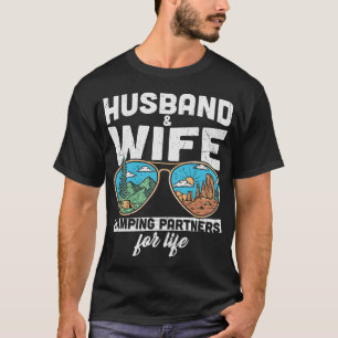 T-shirt Partenaires De Camping Mari Et Femme Pour La Vie