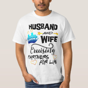 T-shirt Partenaires de croisière mari et femme pour la cr
